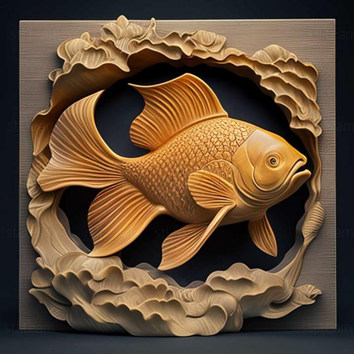 3D model Ranchu fish (STL)